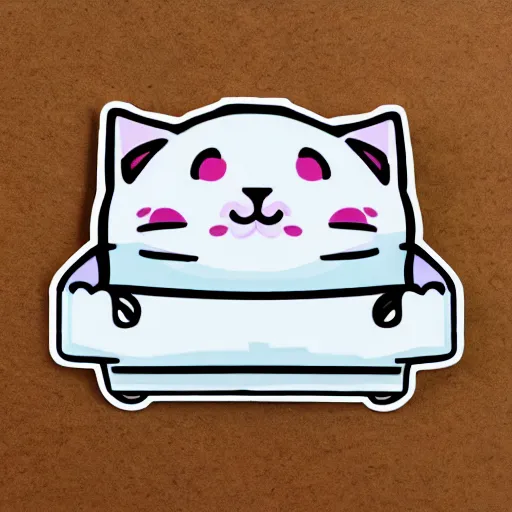 Image similar to cute chubby cat sticker