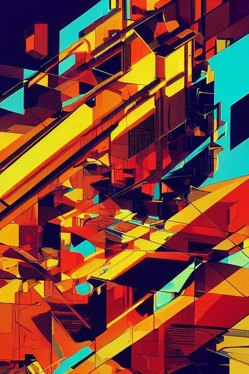 Prompt: wideangle action, portrait of a brain, decoherence, synthwave, glitch!!, fracture, vortex, realistic, hyperdetailed, concept art, golden hour, art by syd mead, cubism