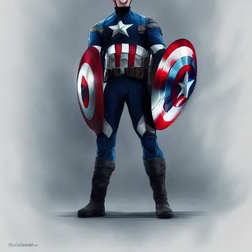 Prompt: Hugh Jackman is Captain America, hyperdetailed, artstation, cgsociety, 8k