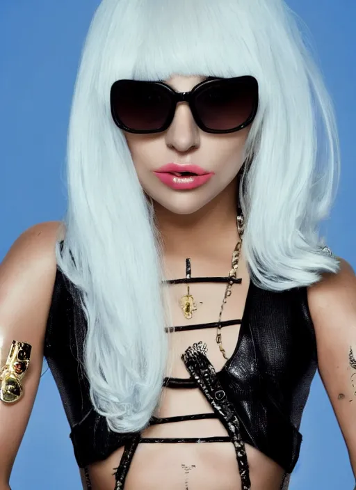 lady gaga in the poker face music video, photoshoot | Stable Diffusion ...