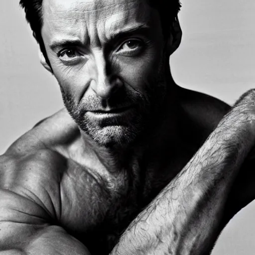 Image similar to hugh jackman photographed by annie leibovitz