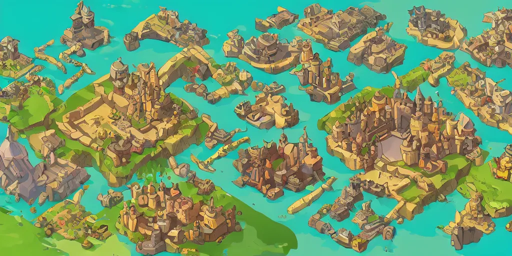 Image similar to A high detailed isometric vector art presenting an aerial view of a RPG room by dofus, Bastion, Transistor, pyre, hades, Patreon content, containing tables and walls, HD, straight lines, vector, grid, dnd map, map patreon, fantasy maps, foundry vtt, fantasy grounds, aerial view ,dungeondraft , tabletop, inkarnate, dugeondraft, roll20