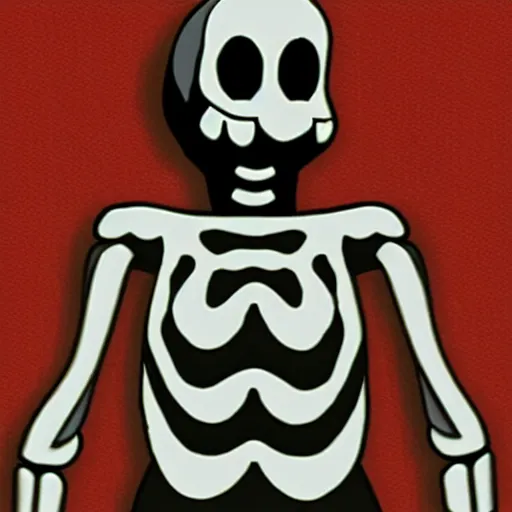 Image similar to A skeleton in the game Super Mario 64, very detailed