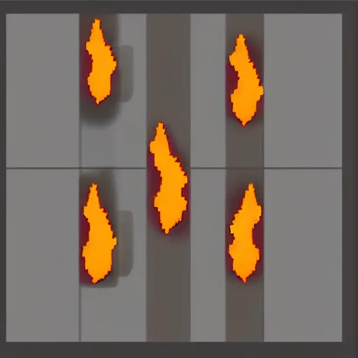 Prompt: fire burst, pixel 8 x 8 style.