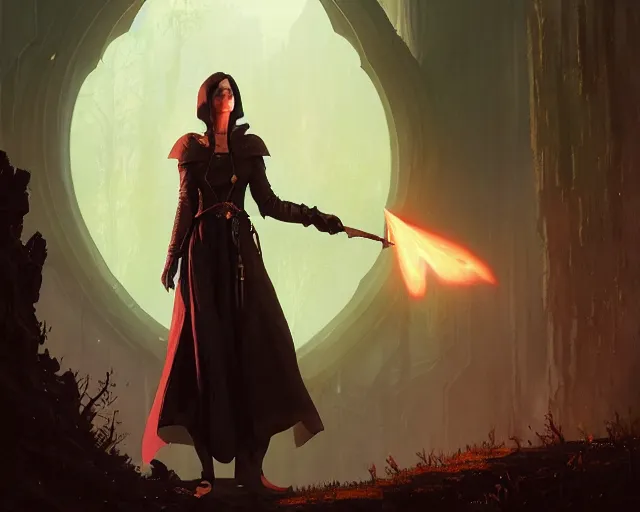 Image similar to highly detailed portrait of eva green as a mage, in dragon age : inquisition, stephen bliss, unreal engine, fantasy art by greg rutkowski, loish, rhads, ferdinand knab, makoto shinkai and lois van baarle, ilya kuvshinov, rossdraws, tom bagshaw, global illumination, radiant light, detailed and intricate environment