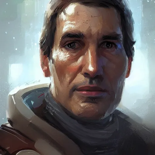 Prompt: portrait of a man by greg rutkowski, wedge antilles, star wars expanded universe, he is about 7 0 years old, wearing galactic ´ s alliance general uniform, digital painting, artstation, concept art, smooth, sharp foccus ilustration, artstation hq