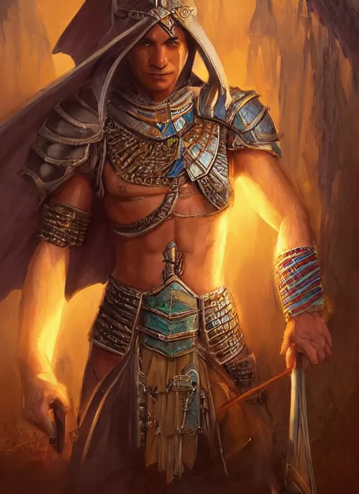 Image similar to set egyptian, ultra detailed fantasy, dndbeyond, bright, colourful, realistic, dnd character portrait, full body, pathfinder, pinterest, art by ralph horsley, dnd, rpg, lotr game design fanart by concept art, behance hd, artstation, deviantart, hdr render in unreal engine 5