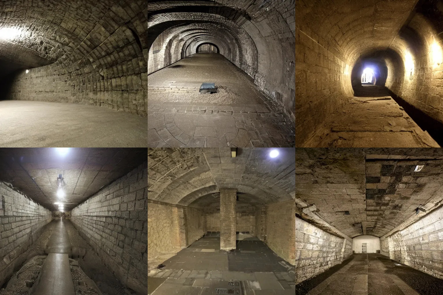 Prompt: a mighty underground citadel, deep beneath the city of dundee