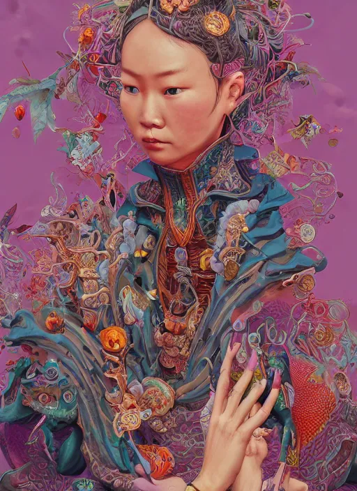 Image similar to yunnan people : : by martine johanna and simon stalenhag and chie yoshii and casey weldon and wlop : : ornate, dynamic, particulate, rich colors, intricate, elegant, highly detailed, centered, artstation, smooth, sharp focus, octane render, 3 d