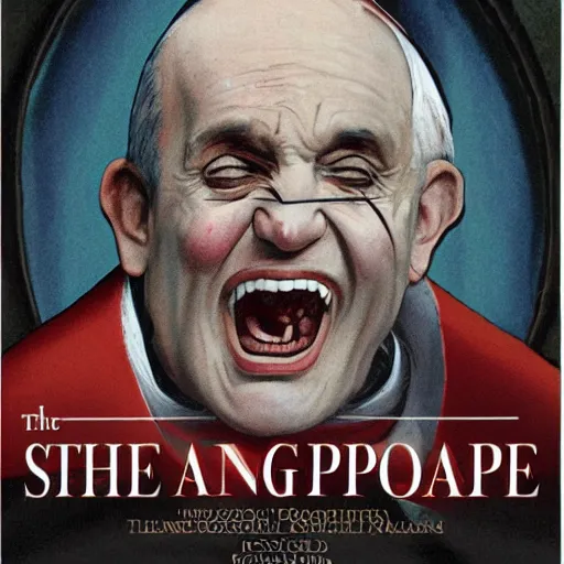 Image similar to the screaming pope