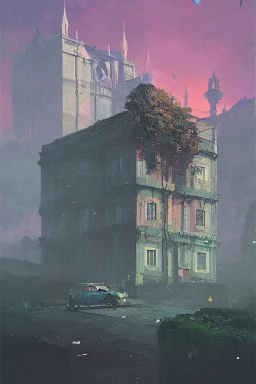 Image similar to The City of Lisbon by Beeple, grimshaw, thomas cole, ismail inceoglu, winslow homer, greg rutkowski, gerald brom, marc simonetti, simon stalenhag, anton fadeev, donglu yu