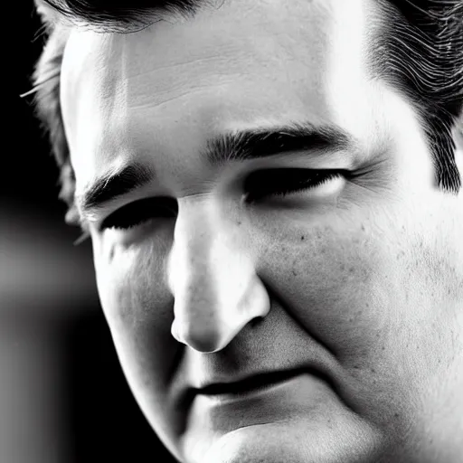 Image similar to close up photograph of Ted Cruz, large pores, acne, award winning photography, pinterest