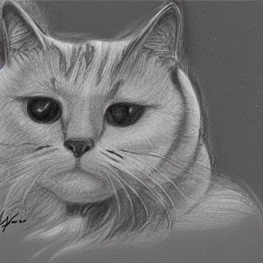 Prompt: sketch of a cat