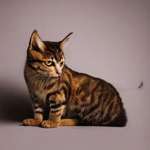 Image similar to extremely too long cat, photo, centered, three point lighting, detailed, 4k