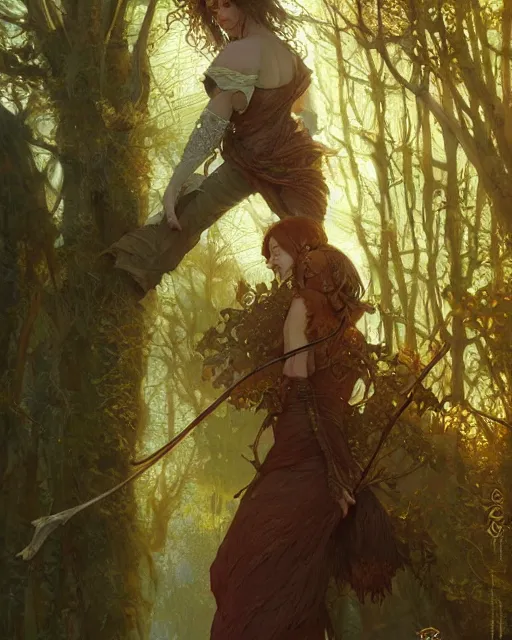 Image similar to betula pendula, fantasy digital art by laurie greasly, ( moebius ), wlop, greg rutkowski, denis sarazhin, mucha, highly detailed, sharp focus, artstation