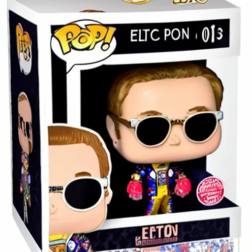 Image similar to Elton John funko pop