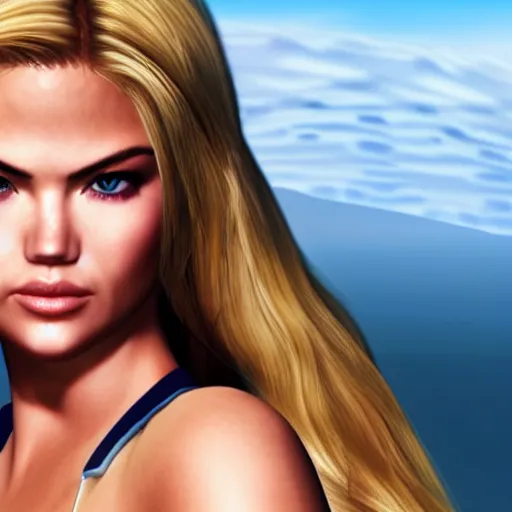 Image similar to Kate Upton as a character in Dead or Alive video game