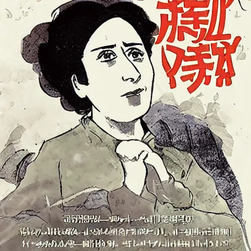 Prompt: socialist revolutionary rosa luxemburg, style of studio ghibli, anime