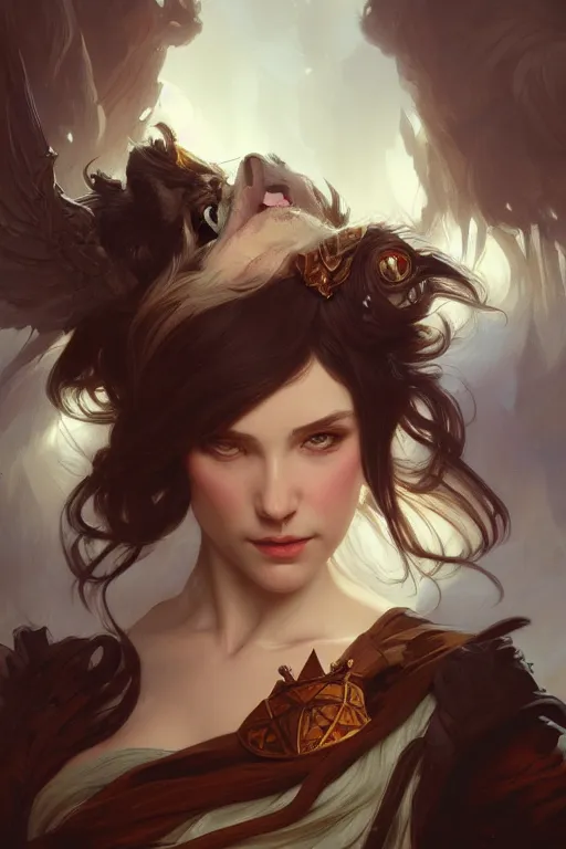 Image similar to photography of edwin henry landseer, deep focus, d & d and mtg, fantasy, intricate, elegant, highly detailed, digital painting, artstation, concept art, matte, sharp focus, illustration, hearthstone, art by artgerm and greg rutkowski and alphonse mucha