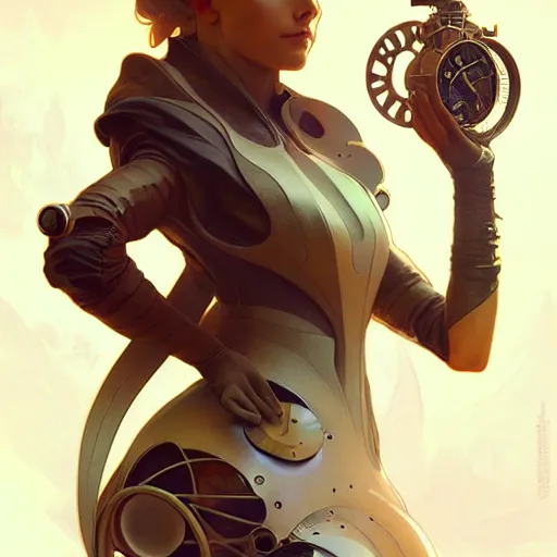 Image similar to futuristic sneakers, steampunk, sculpture, concept art, smooth, sharp focus, illustration, art by artgerm and greg rutkowski and alphonse mucha