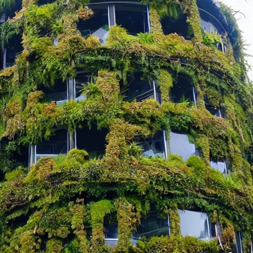 Image similar to building covered in new zealand endemic epiphytes