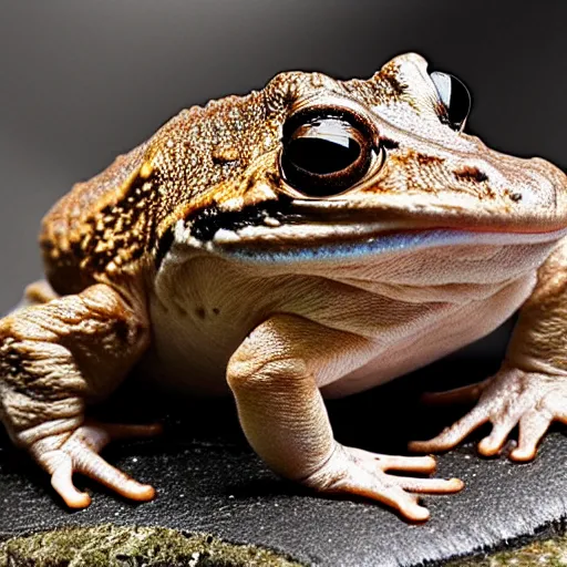 Image similar to macro hyper-realistic hypnotoad