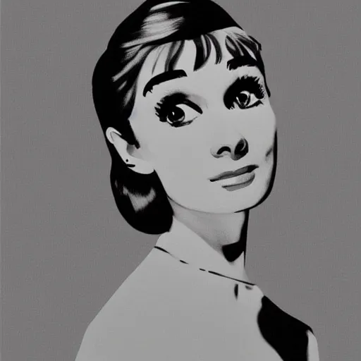 Image similar to audrey hepburn art by francesco francia