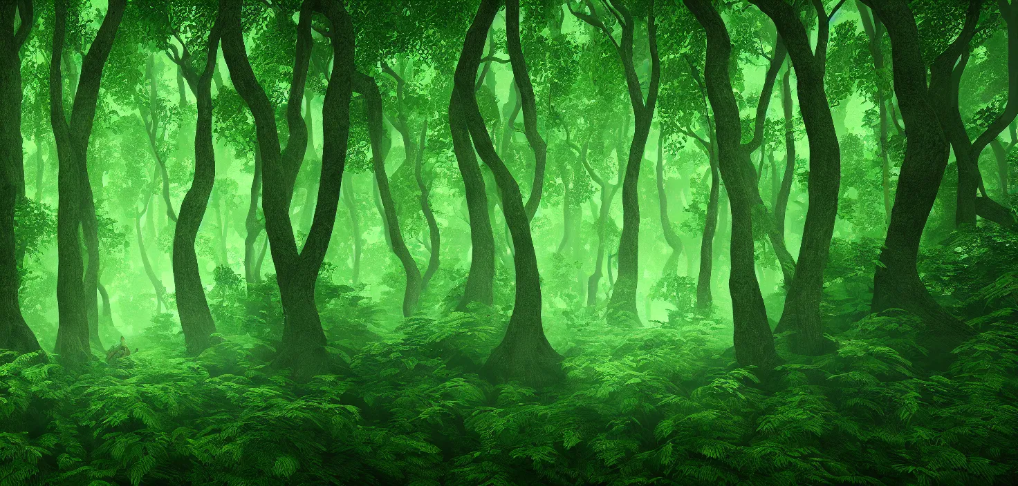 Prompt: forest, 8 k, incredible, vector art, octane render, cinematic, fabulous, hyper detailed, random view