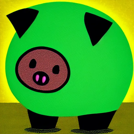 Image similar to green pig