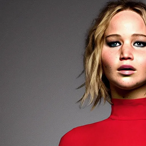 Image similar to jennifer lawrence as a tomato