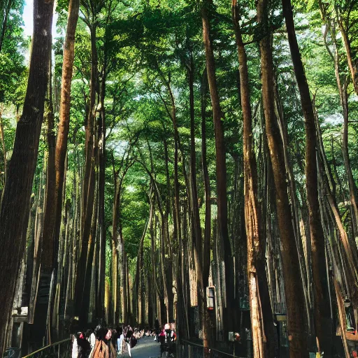 Image similar to tokyo in forest