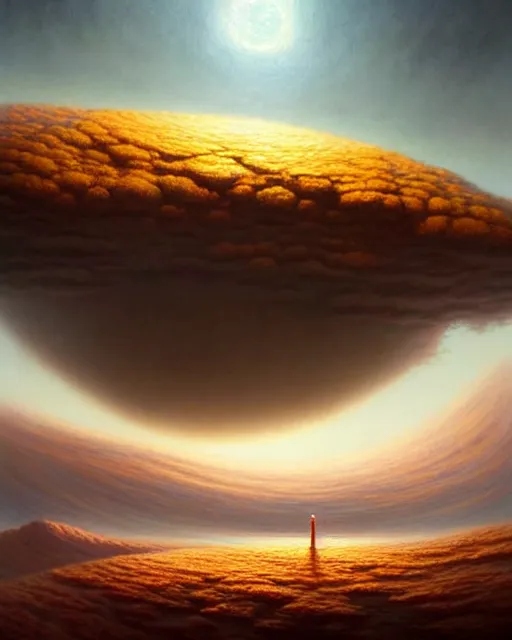 Image similar to a hyper - detailed 3 d render like a oil painting of martian cloud farming, surrealism!!!!! surreal concept art, lifelike, photorealistic, digital painting, aesthetic, smooth, sharp focus, artstation hd, by greg rutkowski, bruce pennington, valentina remenar and asher duran,