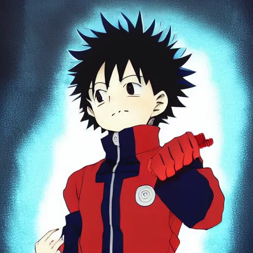 Prompt: a highly detailed anime art of a boy with fire powers by gege akutami, in my hero academia, in full metal alchemist, 8 k, anime!!!!!!!!!!!!!!! trending on artstation, spikey hair, portrait, big eyes!!!!!!!!, detailed eyes, official media