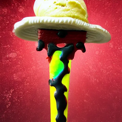 Prompt: freddy krueger ice cream pop, realistic photography, high detailed