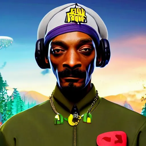 Prompt: snoop dogg fortnite character skin