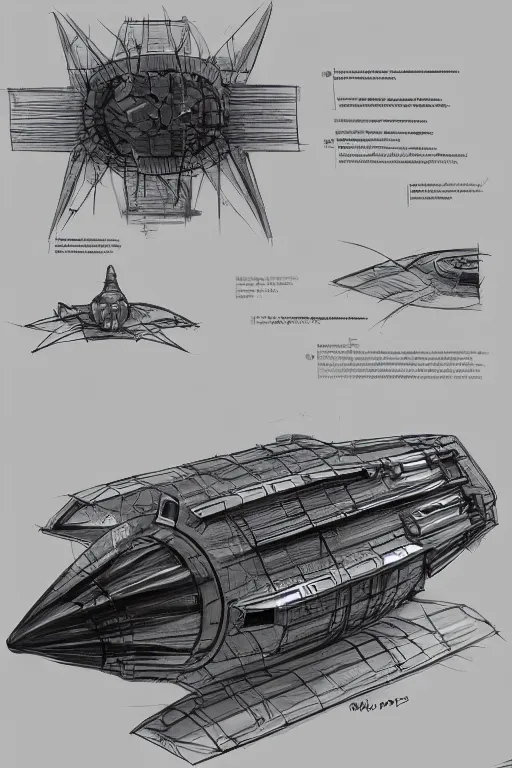 Image similar to a design project of a warp drive, sketch, detailed project, industrial, high quality, highly detailed, 8 k, sci fi, realistic, sketchbook, concept art, functional