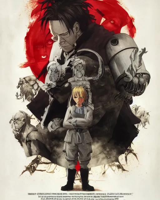 fullmetal alchemist movie poster, highly detailed,, Stable Diffusion