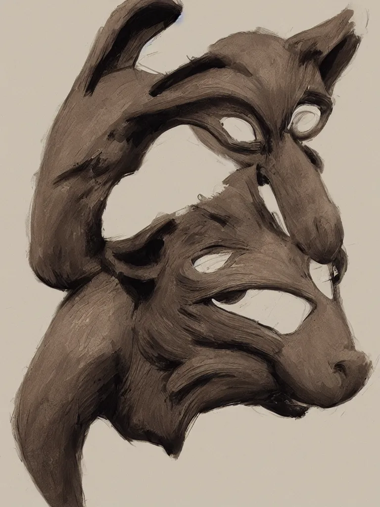 Prompt: animal masks by disney concept artists, blunt borders, rule of thirds