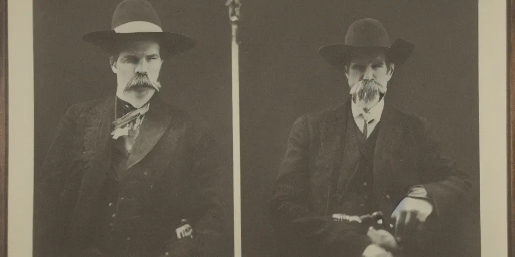 Image similar to Wyatt Earp, portrait