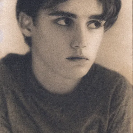 Image similar to cottagecore poised portrait of a melancholic young dude 2 1 years old