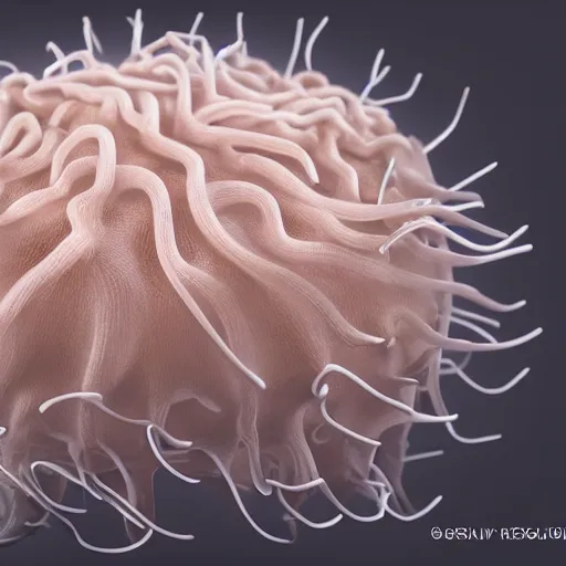 Prompt: hyper realistic photography of polyp medusae hybrid cinematic, symmetric detailed,