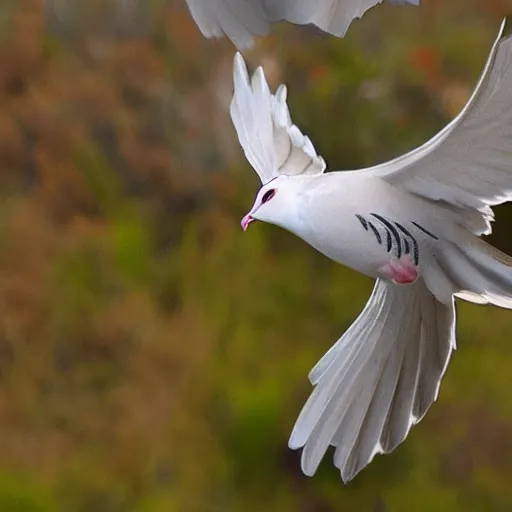 Image similar to award winning nature photo of a flying cat with dove wings, 4k, sharp, corrected