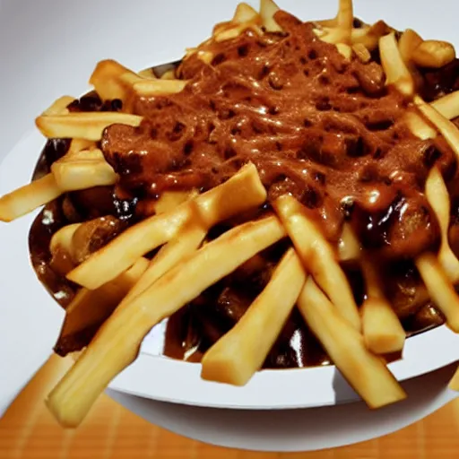 Image similar to a poutine with full of canadian cash inside