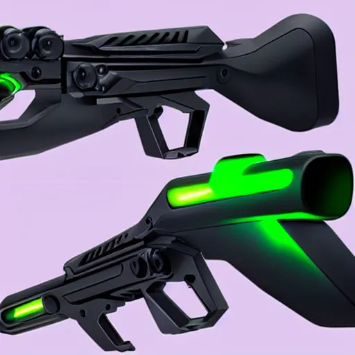 Image similar to razer rgb gun