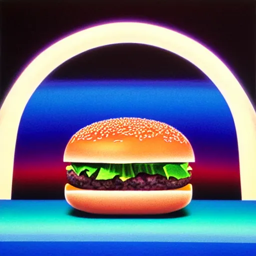 Prompt: burger by shusei nagaoka kaws, david rudnick, airbrush on canvas, pastel colours, cell - shaded, 8 k