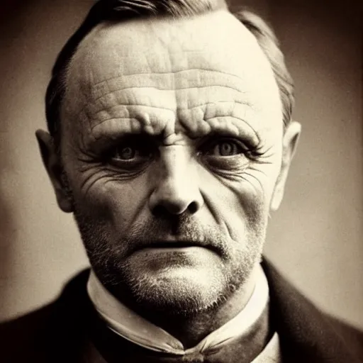 Prompt: headshot edwardian photograph of anthony hopkins, mads mikkelsen, bryan cranston, terrifying, 1 8 9 0 s, british gang member, intimidating, tough, realistic face, peaky blinders, 1 9 0 0 s photography, 1 9 0 0 s, grainy, slightly blurry, victorian
