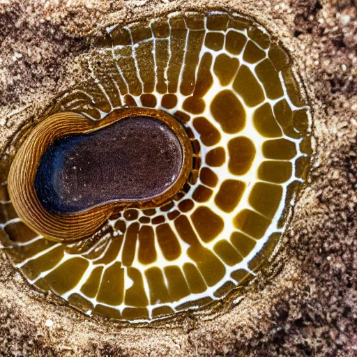 Prompt: macro shot of lamprey eel mouth