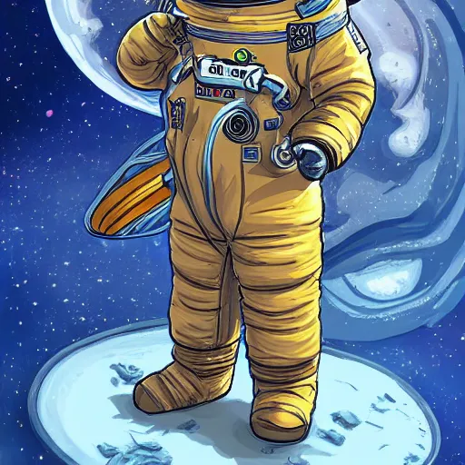 Prompt: a heroic corgi cosmonaut in outer space, d & d character art, highly detailed digital illustration, intricate, fantasy, starry background, beautiful, trending on artstation