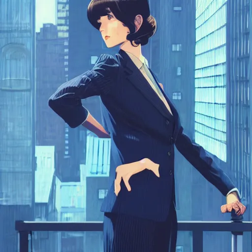 Prompt: wall street trader wearing intricate vintage suit and clothes fashion by ilya kuvshinov and annav dittmann and studio ghibli and wlop and rossdraws, digital art, blue lighting, trending on artstation, marvel arts, featured on pixiv, blue lighting, hd, 8 k, highly detailed, good lighting, beautiful, epic, masterpiece