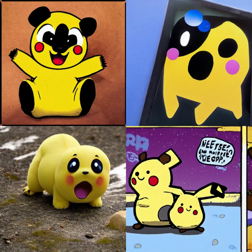 Prompt: surprised pikachu